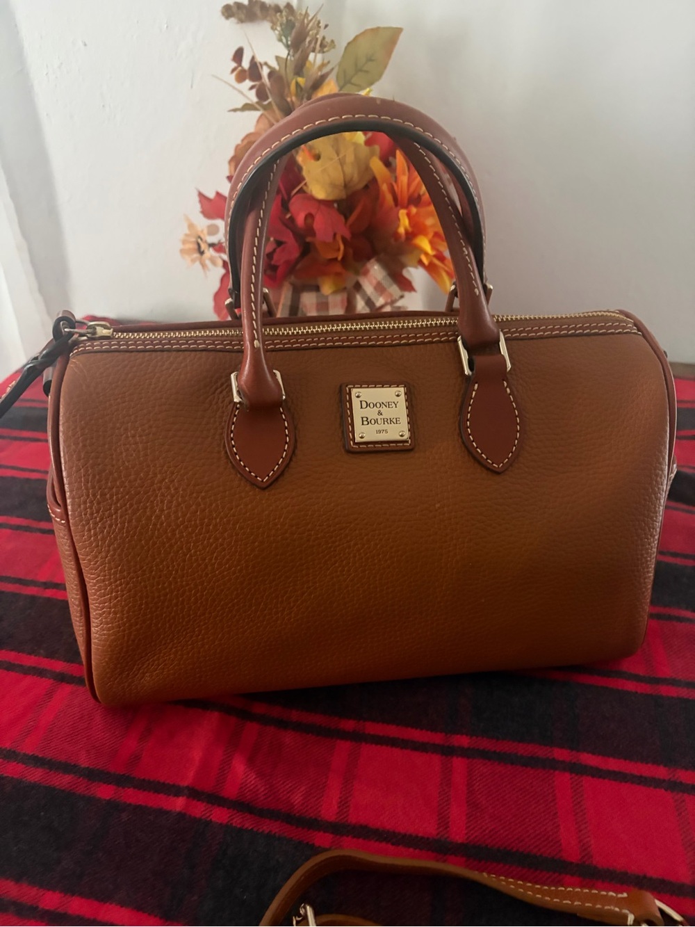 Dooney and Bourke pebble grain leather satchel